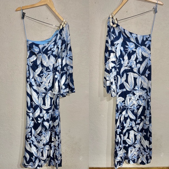 Alexis | NWOT! Randi Tropical Floral One Shoulder Maxi Dress XS - Picture 4 of 8